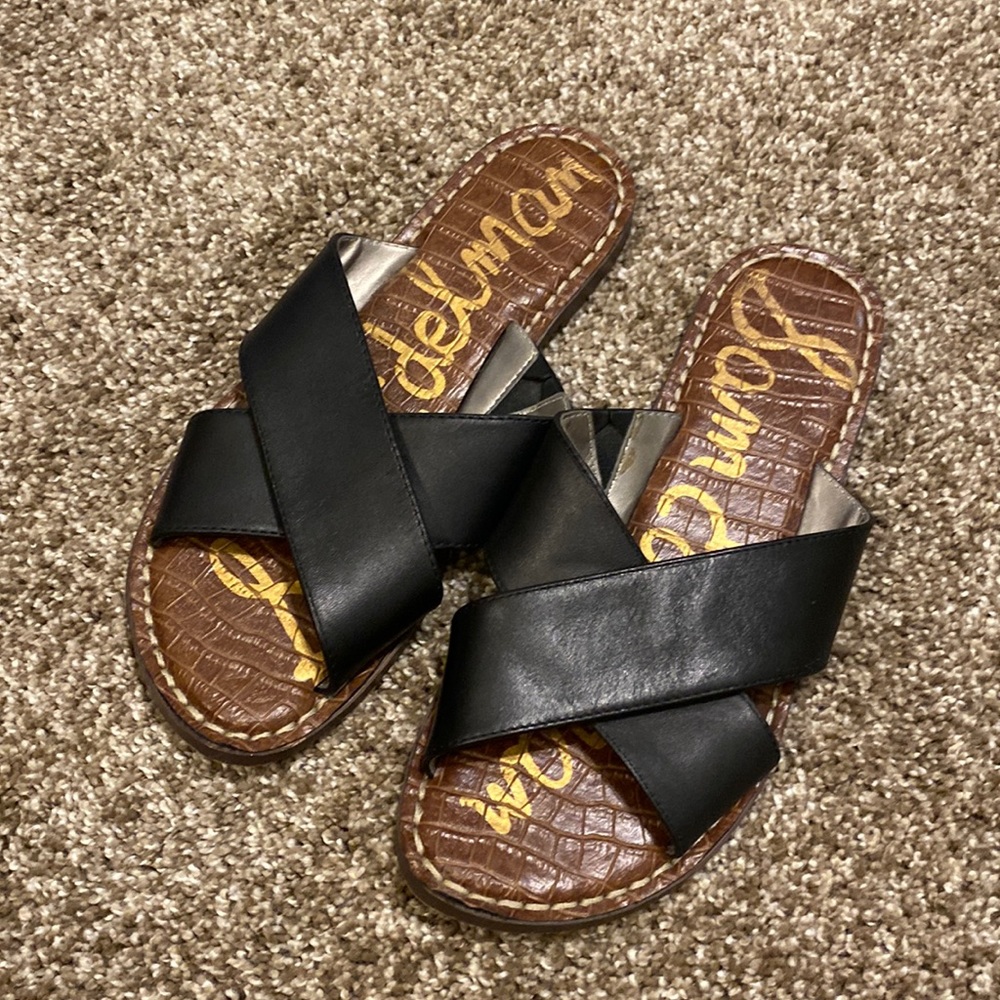 Sam Edelman black slides size 6.5.